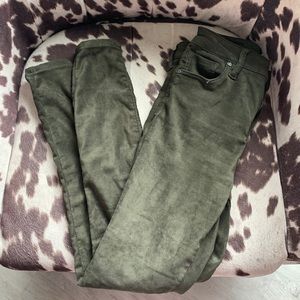Olive green “Connie” velvet  Kut From The Kloth Pants